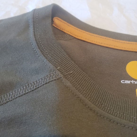 Carhartt Force Men's Olive Green T-shirt, Size Large - Picture 4 of 9